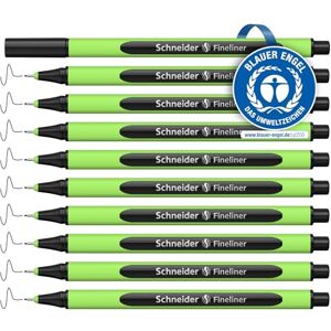 Schneider Line-Up Fineliner (Strichstärke 0,4 mm, aus biobasiertem Kunststoff, ausgezeichnet mit Der blaue Engel) 10 Stück, sapphire-black Schneider Line-Up Fineliner (Strichstärke 0,4 mm, aus biobasiertem Kunststoff, ausgezeichnet mit Der blaue Engel) 10 Stück, sapphire-black