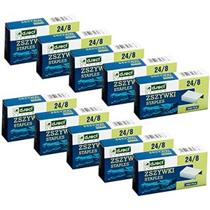 D.RECT Heftklammern 24/8 Klammern für Büroheftgeräte Tacker Heftklammern Hefter Klammern Verpackung 10000 Stück 10x1000 Stück D.RECT Heftklammern 24/8 Klammern für Büroheftgeräte Tacker Heftklammern Hefter Klammern Verpackung 10000 Stück 10x1000 Stück