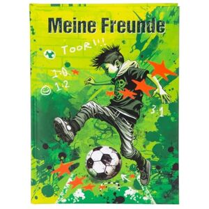 goldbuch 43 133 Freundebuch Stürmer, Freundschaftsbuch DIN A5 mit 84 illustrierte Seiten, für Kita, Hort und Grundschule, für Beste Freunde in der Schulzeit, Kunstdruck Einband mit Fußballer-Motiv goldbuch 43 133 Freundebuch Stürmer, Freundschaftsbuch DIN A5 mit 84 illustrierte Seiten, für Kita, Hort und Grundschule, für Beste Freunde in der Schulzeit, Kunstdruck Einband mit Fußballer-Motiv