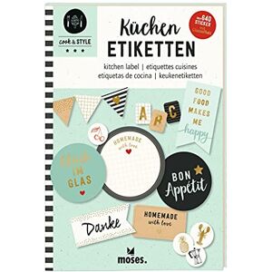 moses . Küchenetiketten, cook & STYLE Etikettensammlung mit über 640 Aufklebern in unterschiedlichen Größen und Formen, Tiefkühlfach geeignet, Leicht ablösbar, 80669, Mit Goldfolienveredelung moses . Küchenetiketten, cook & STYLE Etikettensammlung mit über 640 Aufklebern in unterschiedlichen Größen und Formen, Tiefkühlfach geeignet, Leicht ablösbar, 80669, Mit Goldfolienveredelung