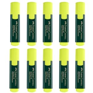 Faber-Castell 205254 Textmarker Set gelb, 10 Neon Marker für Kinder und Erwachsene Faber-Castell 205254 Textmarker Set gelb, 10 Neon Marker für Kinder und Erwachsene