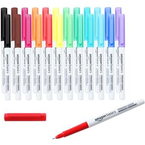 Amazon Basics Ultra Fine Point Permanent Markers, Assorted Colors, 24-Pack Amazon Basics Ultra Fine Point Permanent Markers, Assorted Colors, 24-Pack