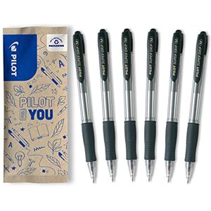 PILOT Super Grip, Kugelschreiber, 6er Set in M (Schwarz) PILOT Super Grip, Kugelschreiber, 6er Set in M (Schwarz)
