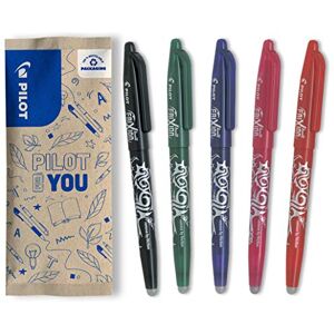PILOT FriXion Ball 0.7 Set 5 Stück: Schwarz/Grün/Rot/Violett/Pink Radierbare Tintenroller 0,4mm Strichstärke Thermosensitive Tinte, Austauschbare Mine Mittlere Spitze PILOT FriXion Ball 0.7 Set 5 Stück: Schwarz/Grün/Rot/Violett/Pink Radierbare Tintenroller 0,4mm Strichstärke Thermosensitive Tinte, Austauschbare Mine Mittlere Spitze