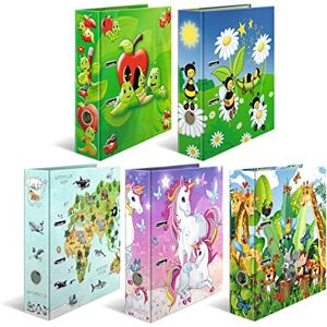 HERMA Ordner A4 Kindermotive Set, 10 Stück, 7 cm breit, Ringordner mit Kindergarten Motiv, bunter Aktenordner mit Innendruck für Jungen, Mädchen und Kinder HERMA Ordner A4 Kindermotive Set, 10 Stück, 7 cm breit, Ringordner mit Kindergarten Motiv, bunter Aktenordner mit Innendruck für Jungen, Mädchen und Kinder