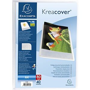 Exacompta 5748E Kreacover Sichtmappe (aus PP, DIN A4, 21 x 29,7 cm, mit 40 Hüllen) 1 Stück kristall Exacompta 5748E Kreacover Sichtmappe (aus PP, DIN A4, 21 x 29,7 cm, mit 40 Hüllen) 1 Stück kristall