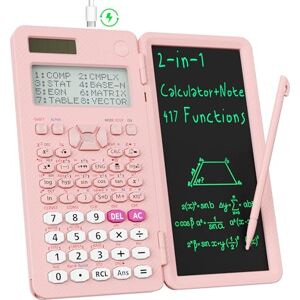 NEWYES 991ES MAX Wiederaufladbarer Wissenschaftlicher Taschenrechner mit Notizblock 417 Funktionen mit Typ-C Aufladung, Ideal für Gymnasiasten, Studenten & Ingenieure, Rosa NEWYES 991ES MAX Wiederaufladbarer Wissenschaftlicher Taschenrechner mit Notizblock 417 Funktionen mit Typ-C Aufladung, Ideal für Gymnasiasten, Studenten & Ingenieure, Rosa
