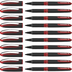 Schneider 183602 One Sign Tintenroller (dokumentenecht, Strichstärke 1.0 mm) rot, 10er Pack Schneider 183602 One Sign Tintenroller (dokumentenecht, Strichstärke 1.0 mm) rot, 10er Pack