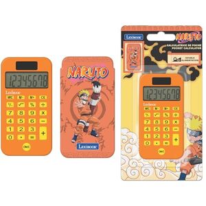 Lexibook , Naruto, Taschenrechner mit Schutzhülle, konventionelle und erweiterte Rechnerfunktionen, Batterie- und solarbetrieben, Orange, C45NA Lexibook , Naruto, Taschenrechner mit Schutzhülle, konventionelle und erweiterte Rechnerfunktionen, Batterie- und solarbetrieben, Orange, C45NA