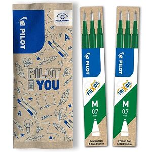 PILOT FriXion Ersatzminen 0.7 2 Sets mit 3 Minen FriXion Nachfüllminen mit radierbarer Tinte Kompatibel mit FriXion Ball & Clicker Grün Mittlere Spitze (6 Minen) PILOT FriXion Ersatzminen 0.7 2 Sets mit 3 Minen FriXion Nachfüllminen mit radierbarer Tinte Kompatibel mit FriXion Ball & Clicker Grün Mittlere Spitze (6 Minen)
