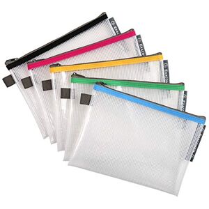 Exacompta 34140E 10er Pack Hülle EVA mit Reisverschluss aus flexiblem Kunststoff DIN A5 farbig sortiert ideal für Büromaterial und Accesoires Federtasche Dokumentenmatte Etui Exacompta 34140E 10er Pack Hülle EVA mit Reisverschluss aus flexiblem Kunststoff DIN A5 farbig sortiert ideal für Büromaterial und Accesoires Federtasche Dokumentenmatte Etui