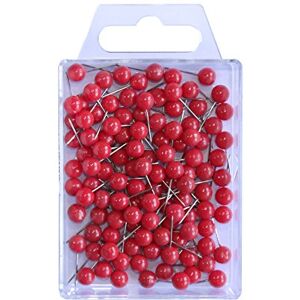 WEDO 56102 Markierungsnadeln (Rundkopfnadeln, Nadellänge 16 mm, Kopfdurchmesser 6 mm) 100 Stück, rot WEDO 56102 Markierungsnadeln (Rundkopfnadeln, Nadellänge 16 mm, Kopfdurchmesser 6 mm) 100 Stück, rot