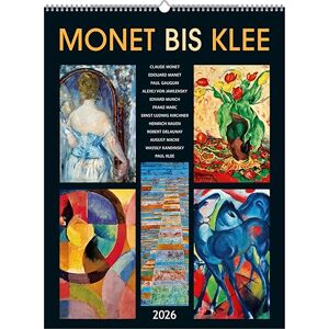 Alpha Monet bis Klee 2026 – Kunstkalender 42×56 cm mit Meisterwerken von Monet, Klee, Marc & Macke – dekorativer Wandkalender für Kunstliebhaber Alpha Monet bis Klee 2026 – Kunstkalender 42×56 cm mit Meisterwerken von Monet, Klee, Marc & Macke – dekorativer Wandkalender für Kunstliebhaber