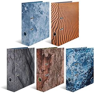 HERMA Ordner A4 Natur Set, 5 Stück, 7 cm breit, Kinder Ringordner mit Motiv, bunter Aktenordner mit haptischer Oberfläche, glänzender Veredelung und Innendruck für Jungen und Mädchen HERMA Ordner A4 Natur Set, 5 Stück, 7 cm breit, Kinder Ringordner mit Motiv, bunter Aktenordner mit haptischer Oberfläche, glänzender Veredelung und Innendruck für Jungen und Mädchen