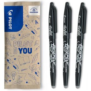 PILOT FriXion Ball 0.7 Set 3 Stück: Farbe Scharwz Radierbare Tintenroller 0,4mm Strichstärke Angenehme Schreibführung, Thermosensitive Tinte, Austauschbare Mine Mittlere Spitze PILOT FriXion Ball 0.7 Set 3 Stück: Farbe Scharwz Radierbare Tintenroller 0,4mm Strichstärke Angenehme Schreibführung, Thermosensitive Tinte, Austauschbare Mine Mittlere Spitze