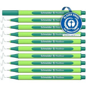 Schneider Line-Up Fineliner (Strichstärke 0,4 mm, aus biobasiertem Kunststoff, ausgezeichnet mit Der blaue Engel) 10 Stück, nautic-green Schneider Line-Up Fineliner (Strichstärke 0,4 mm, aus biobasiertem Kunststoff, ausgezeichnet mit Der blaue Engel) 10 Stück, nautic-green