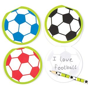 Baker Ross Fußball-Notizblock - 12er Pack - Blau/Gelb/Grün/Lila - Notizblock Baker Ross Fußball-Notizblock - 12er Pack - Blau/Gelb/Grün/Lila - Notizblock