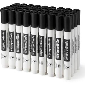 Amazon Basics Low-Odor Dry Erase Whiteboard Markers, Fine Tip, Black, 36 Count Amazon Basics Low-Odor Dry Erase Whiteboard Markers, Fine Tip, Black, 36 Count