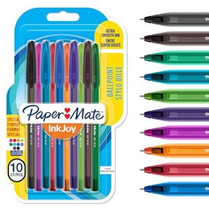 Paper Mate InkJoy Kugelschreiber mittlere Schreibspitze (1,0mm) gemischte Sonderfarben 10 Stück Paper Mate InkJoy Kugelschreiber mittlere Schreibspitze (1,0mm) gemischte Sonderfarben 10 Stück