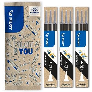 PILOT FriXion Ersatzminen 0.5 3 Sets mit 3 Minen Radierbare Nachfüllminen Kompatibel mit FriXion Point & Point Clicker Scharwz Feine Spitze (9 Minen) PILOT FriXion Ersatzminen 0.5 3 Sets mit 3 Minen Radierbare Nachfüllminen Kompatibel mit FriXion Point & Point Clicker Scharwz Feine Spitze (9 Minen)