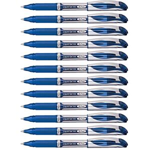 Pentel BL57-CO EnerGel Xm Hybrid Gel-Tintenroller, Kappenmodell, 0,7 mm Kugeldurchmesser = 0,35 mm Strichstärke, 12 Stück, blau Pentel BL57-CO EnerGel Xm Hybrid Gel-Tintenroller, Kappenmodell, 0,7 mm Kugeldurchmesser = 0,35 mm Strichstärke, 12 Stück, blau
