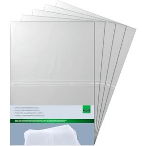 Sigel SM180/5 Doppel-Transparenthüllen für A4 Speisekarten-Mappen für Gummibindung, 5x10 Stück, strapazierfähig und leicht abwischbar Sigel SM180/5 Doppel-Transparenthüllen für A4 Speisekarten-Mappen für Gummibindung, 5x10 Stück, strapazierfähig und leicht abwischbar