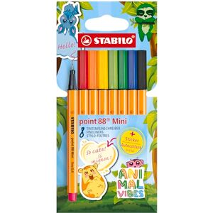 STABILO Fineliner point 88 Mini Animal Vibes 8er Pack 8 Farben STABILO Fineliner point 88 Mini Animal Vibes 8er Pack 8 Farben