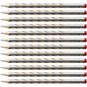 STABILO Ergonomischer Buntstift für Rechtshänder EASYcolors 12er Pack silber STABILO Ergonomischer Buntstift für Rechtshänder EASYcolors 12er Pack silber