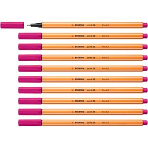 STABILO Fineliner point 88-10er Pack pink STABILO Fineliner point 88-10er Pack pink