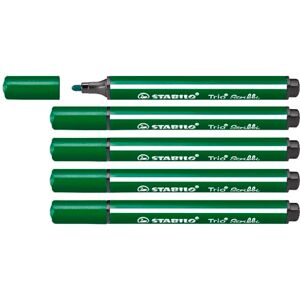 STABILO Gefederter Dreikant-Filzstift Trio Scribbi 5er Pack grün STABILO Gefederter Dreikant-Filzstift Trio Scribbi 5er Pack grün