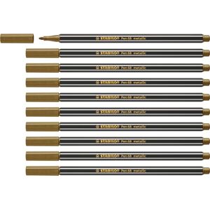 STABILO Pen 68 Metallic Gold Filzstifte - 10er Pack STABILO Pen 68 Metallic Gold Filzstifte - 10er Pack