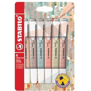STABILO Textmarker swing cool NatureCOLORS 6er Pack STABILO Textmarker swing cool NatureCOLORS 6er Pack