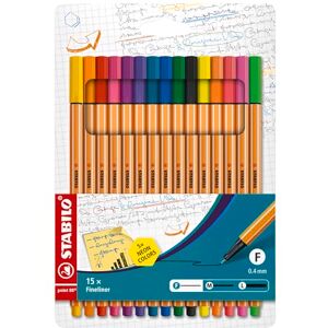STABILO Fineliner point 88-15er Pack inkl. 5 Neonfarben STABILO Fineliner point 88-15er Pack inkl. 5 Neonfarben