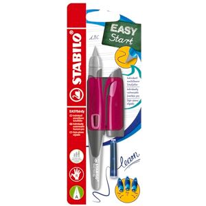 STABILO Ergonomischer Schulfüller für Rechtshänder mit Anfänger-Feder A EASYbirdy in beere/pink inkl. Patrone und Einstellwerkzeug blau (löschbar) STABILO Ergonomischer Schulfüller für Rechtshänder mit Anfänger-Feder A EASYbirdy in beere/pink inkl. Patrone und Einstellwerkzeug blau (löschbar)