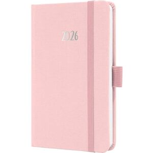 Sigel J6404 Wochenkalender 2026 A6 rosa, Hardcover mit Textileinband, Gummiband, Stiftschlaufe, Einstecktasche, 174 Seiten, vegan, Buchkalender, Terminplaner Taschenkalender Jolie Sigel J6404 Wochenkalender 2026 A6 rosa, Hardcover mit Textileinband, Gummiband, Stiftschlaufe, Einstecktasche, 174 Seiten, vegan, Buchkalender, Terminplaner Taschenkalender Jolie