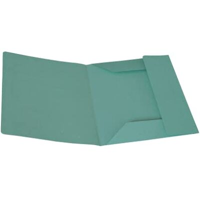 Alevar Ordner mit 3 Klappen aus Manilla-Karton, 150 g, 100% recyceltes Papier, Format 25 x 33 cm, Farbe Grün, Packung mit 50 Stück Alevar Ordner mit 3 Klappen aus Manilla-Karton, 150 g, 100% recyceltes Papier, Format 25 x 33 cm, Farbe Grün, Packung mit 50 Stück