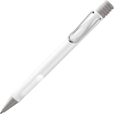 Lamy safari white Kugelschreiber zeitlos klassischer Kuli mit ergonomischem Griff & robustem ASA-Kunststoff inkl. Großraummine M 16 in Strichbreite M in blau Lamy safari white Kugelschreiber zeitlos klassischer Kuli mit ergonomischem Griff & robustem ASA-Kunststoff inkl. Großraummine M 16 in Strichbreite M in blau