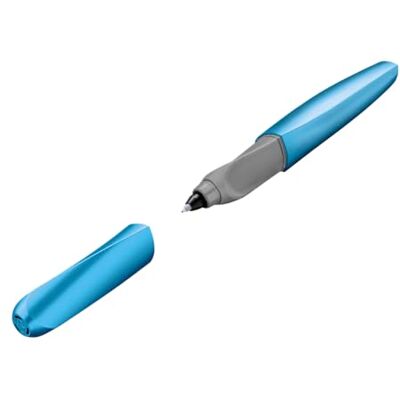 Pelikan Tintenroller Twist, universell für Rechts- und Linkshänder, Frosted Blue, 1 Stück Pelikan Tintenroller Twist, universell für Rechts- und Linkshänder, Frosted Blue, 1 Stück