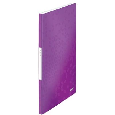 Leitz 46310062 Sichtbuch wow, A4, PP, 20 Hüllen, violett Leitz 46310062 Sichtbuch wow, A4, PP, 20 Hüllen, violett