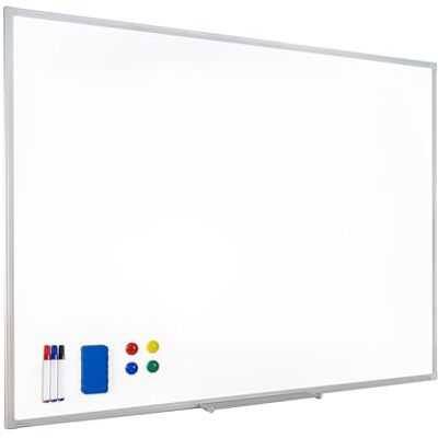 RAYLU PAPER ® Magnetisches Whiteboard mit Aluminiumrahmen, großes trocken abwischbares magnetisches Whiteboard mit Stiftablage (120 x 90 cm) RAYLU PAPER ® Magnetisches Whiteboard mit Aluminiumrahmen, großes trocken abwischbares magnetisches Whiteboard mit Stiftablage (120 x 90 cm)