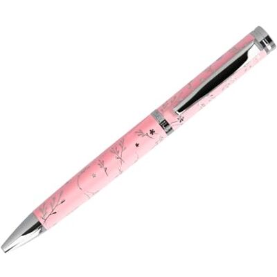 BELIUS Schöner Kugelschreiber aus Aluminium, Farbe: Rosa, silberfarbenes Design, geprägte blaue Tinte, Design-Box. BELIUS Schöner Kugelschreiber aus Aluminium, Farbe: Rosa, silberfarbenes Design, geprägte blaue Tinte, Design-Box.