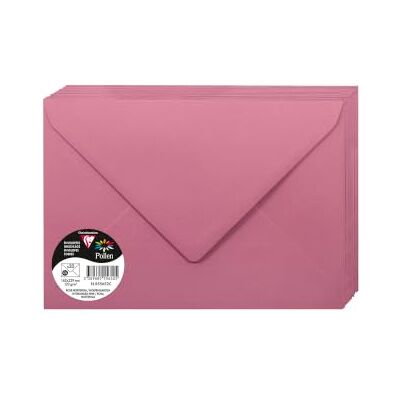 Clairefontaine 555652C Packung mit 20 Umschläge Pollen gefüttert, Format C5 (16,2x22,9cm), 120g, ideal für Ihre Einladungen und Korrespondenz, Hortensienrot, 1 Pack Clairefontaine 555652C Packung mit 20 Umschläge Pollen gefüttert, Format C5 (16,2x22,9cm), 120g, ideal für Ihre Einladungen und Korrespondenz, Hortensienrot, 1 Pack