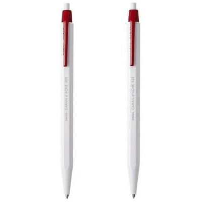 Caran d'Ache Caran d´Ache Druckkugelschreiber Set 825 2tlg. Plastik Grau-Rot Schriftfarbe Rot Blister Verpackung, Maße: circa 14 cm, 0825.170 Caran d'Ache Caran d´Ache Druckkugelschreiber Set 825 2tlg. Plastik Grau-Rot Schriftfarbe Rot Blister Verpackung, Maße: circa 14 cm, 0825.170
