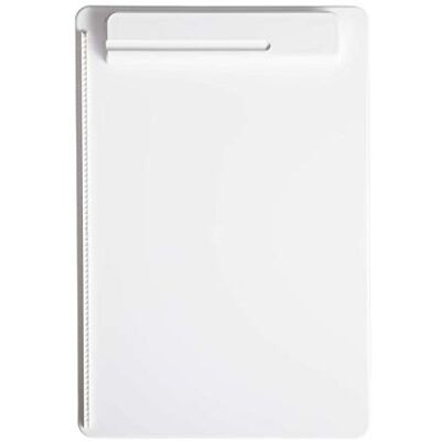 MAUL Klemmbrett A4 weiß go Hochformat Kunststoff bruchsicher 80 Blatt fester Griff für mobile Notizen, Papieranschlag für saubere Ausrichtung, glatte Fläche, ideal für Büro Schule Außendienst MAUL Klemmbrett A4 weiß go Hochformat Kunststoff bruchsicher 80 Blatt fester Griff für mobile Notizen, Papieranschlag für saubere Ausrichtung, glatte Fläche, ideal für Büro Schule Außendienst