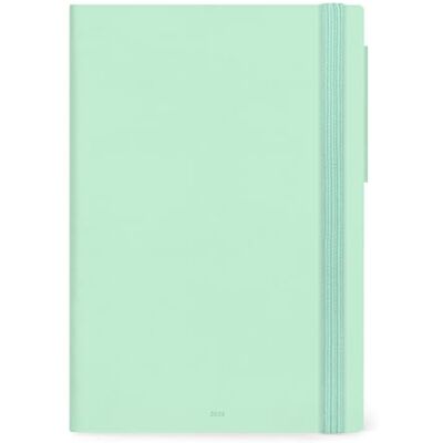 LEGAMI Großer Tageskalender 2026, Pastel Mint, 12 Monate, groß, Verschluss mit Gummiband, Tagebuch von Januar 2026 bis Dezember 2026, aus FSC-zertifiziertem Papier, 17 x 24 cm LEGAMI Großer Tageskalender 2026, Pastel Mint, 12 Monate, groß, Verschluss mit Gummiband, Tagebuch von Januar 2026 bis Dezember 2026, aus FSC-zertifiziertem Papier, 17 x 24 cm