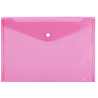D.RECT 5530 PP-Umschlagmappe Dokumentenmappe Sichttasche A4 mit Schnappverschluss/Druckknopfverschluss Rosa D.RECT 5530 PP-Umschlagmappe Dokumentenmappe Sichttasche A4 mit Schnappverschluss/Druckknopfverschluss Rosa