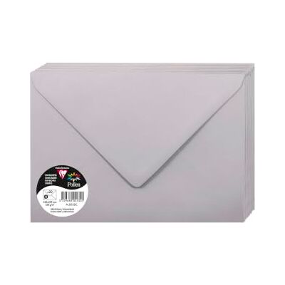 Clairefontaine 5532C Packung mit 20 Umschlägen Pollen Format C5 16,2x22,9 cm, 120g, gefüttert, ideal für Einladungen und Korrespondenz, Premium glattes Papier, Koalagrau, 1 Pack Clairefontaine 5532C Packung mit 20 Umschlägen Pollen Format C5 16,2x22,9 cm, 120g, gefüttert, ideal für Einladungen und Korrespondenz, Premium glattes Papier, Koalagrau, 1 Pack