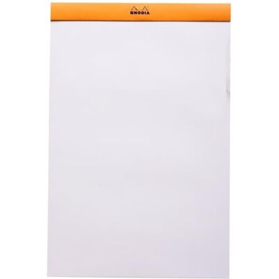 Rhodia 19000C Notizblock (geheftet, mikroperforiert, DIN A4+, blanko, 80 g, 21 x 31,8 cm, 80 Blatt) 1 Stück, orange Rhodia 19000C Notizblock (geheftet, mikroperforiert, DIN A4+, blanko, 80 g, 21 x 31,8 cm, 80 Blatt) 1 Stück, orange