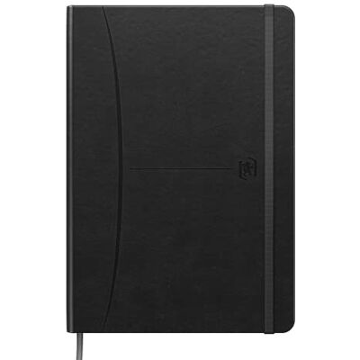 Oxford Notizbuch A5 kariert, Signature, 160 Seiten, Hardcover mit Kunstleder, schwarz, 1 Stück Oxford Notizbuch A5 kariert, Signature, 160 Seiten, Hardcover mit Kunstleder, schwarz, 1 Stück