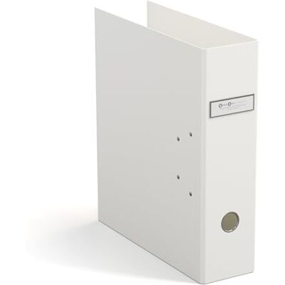 BIGSO ARCHIE Ordner mit 2 Ringen und Hebelmechanik – Ringordner aus Faserplatte und Papier – Ringbuch A4 zum Abheften von losem Papier – weiß BIGSO ARCHIE Ordner mit 2 Ringen und Hebelmechanik – Ringordner aus Faserplatte und Papier – Ringbuch A4 zum Abheften von losem Papier – weiß